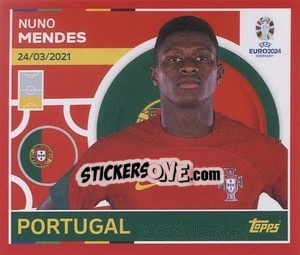 Sticker Nuno Mendes - UEFA Euro 2024. Swiss Edition n. POR10 - Panini
