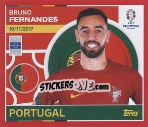 Sticker Bruno Fernandes - UEFA Euro 2024. Swiss Edition n. POR17 - Panini