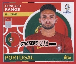 Cromo Gonçalo Ramos - UEFA Euro 2024. Swiss Edition n. POR19 - Panini