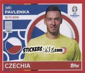 Sticker Jiří Pavlenka - UEFA Euro 2024. Swiss Edition n. CZE4 - Panini