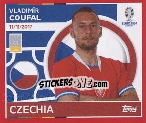 Sticker Vladimír Coufal - UEFA Euro 2024. Swiss Edition n. CZE7 - Panini