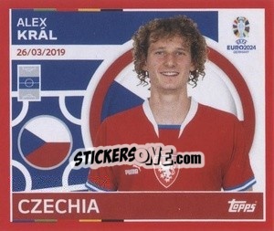 Sticker Alex Král - UEFA Euro 2024. Swiss Edition n. CZE11 - Panini