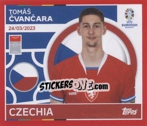 Sticker Tomáš Čvančara - UEFA Euro 2024. Swiss Edition n. CZE17 - Panini