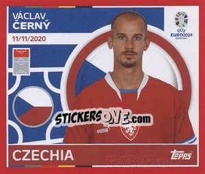 Sticker Václav Černý - UEFA Euro 2024. Swiss Edition n. CZE20 - Panini