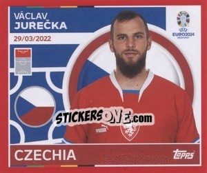 Sticker Václav Jurečka - UEFA Euro 2024. Swiss Edition n. CZE21 - Panini