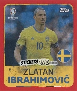 Sticker Zlatan Ibrahimovic - UEFA Euro 2024. Swiss Edition n. LEG10 - Panini