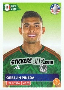 Sticker Orbelín Pineda - CONMEBOL Copa América 2024. US Edition n. MEX16 - Panini