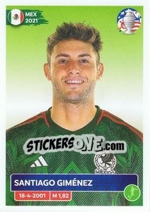 Sticker Santiago Giménez - CONMEBOL Copa América 2024. US Edition n. MEX18 - Panini