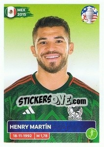 Sticker Henry Martín - CONMEBOL Copa América 2024. US Edition n. MEX19 - Panini