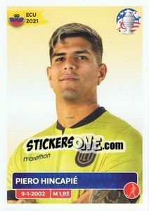Sticker Piero Hincapié - CONMEBOL Copa América 2024. US Edition n. ECU5 - Panini