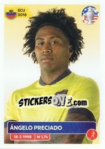 Sticker Ángelo Preciado - CONMEBOL Copa América 2024. US Edition n. ECU7 - Panini