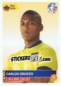 Sticker Carlos Gruezo - CONMEBOL Copa América 2024. US Edition n. ECU14 - Panini
