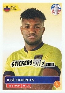 Sticker José Cifuentes - CONMEBOL Copa América 2024. US Edition n. ECU15 - Panini
