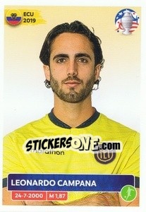 Figurina Leonardo Campana - CONMEBOL Copa América 2024. US Edition n. ECU19 - Panini
