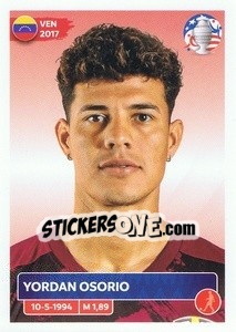 Sticker Yordan Osorio - CONMEBOL Copa América 2024. US Edition n. VEN7 - Panini