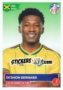 Sticker Di'Shon Bernard - CONMEBOL Copa América 2024. US Edition n. JAM10 - Panini