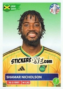 Cromo Shamar Nicholson - CONMEBOL Copa América 2024. US Edition n. JAM22 - Panini