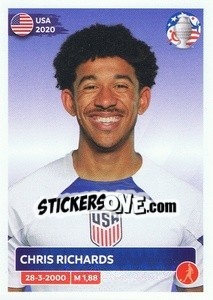 Sticker Chris Richards - CONMEBOL Copa América 2024. US Edition n. USA5 - Panini