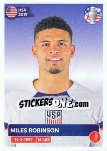 Sticker Miles Robinson - CONMEBOL Copa América 2024. US Edition n. USA6 - Panini
