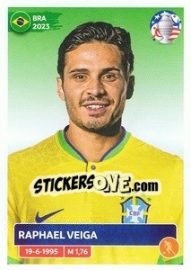 Sticker Raphael Veiga - CONMEBOL Copa América 2024. US Edition n. BRA15 - Panini