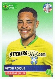 Sticker Vitor Roque - CONMEBOL Copa América 2024. US Edition n. BRA16 - Panini