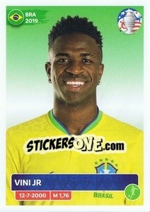 Sticker Vinícius Júnior - CONMEBOL Copa América 2024. US Edition n. BRA18 - Panini