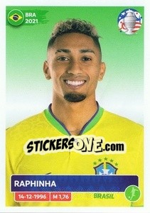 Sticker Raphinha - CONMEBOL Copa América 2024. US Edition n. BRA19 - Panini