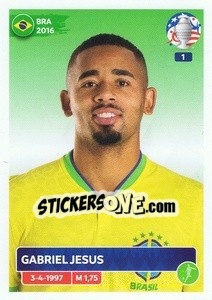 Sticker Gabriel Jesus - CONMEBOL Copa América 2024. US Edition n. BRA20 - Panini
