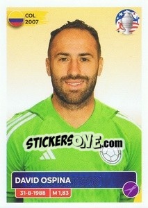 Sticker David Ospina - CONMEBOL Copa América 2024. US Edition n. COL3 - Panini