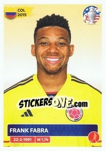 Sticker Frank Fabra - CONMEBOL Copa América 2024. US Edition n. COL6 - Panini