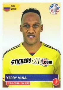 Figurina Yerry Mina - CONMEBOL Copa América 2024. US Edition - Panini