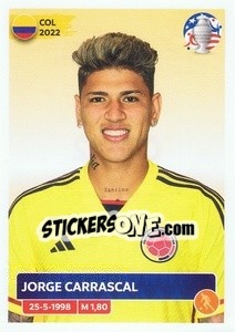Sticker Jorge Carrascal - CONMEBOL Copa América 2024. US Edition n. COL12 - Panini