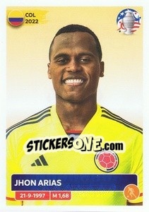 Sticker Jhon Arias - CONMEBOL Copa América 2024. US Edition n. COL14 - Panini