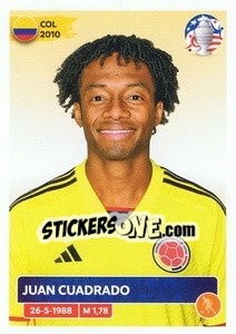 Sticker Juan Cuadrado - CONMEBOL Copa América 2024. US Edition n. COL17 - Panini