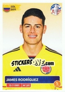 Cromo James Rodríguez - CONMEBOL Copa América 2024. US Edition - Panini