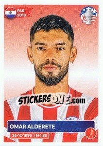 Sticker Omar Alderete - CONMEBOL Copa América 2024. US Edition n. PAR10 - Panini
