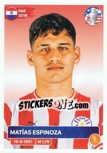 Cromo Matías Espinoza - CONMEBOL Copa América 2024. US Edition n. PAR11 - Panini