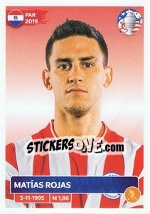 Sticker Matías Rojas - CONMEBOL Copa América 2024. US Edition n. PAR12 - Panini