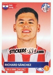 Sticker Richard Sánchez - CONMEBOL Copa América 2024. US Edition n. PAR16 - Panini