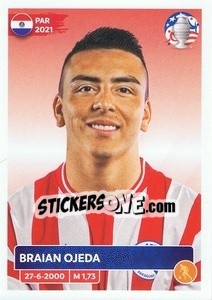 Sticker Braian Ojeda - CONMEBOL Copa América 2024. US Edition n. PAR18 - Panini