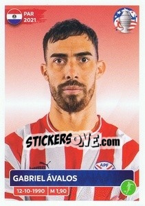 Sticker Gabriel Ávalos - CONMEBOL Copa América 2024. US Edition n. PAR19 - Panini