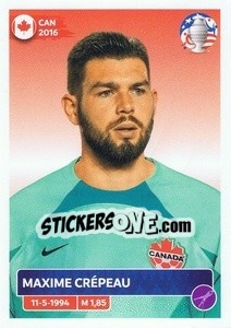 Sticker Maxime Crépeau - CONMEBOL Copa América 2024. US Edition n. CAN4 - Panini