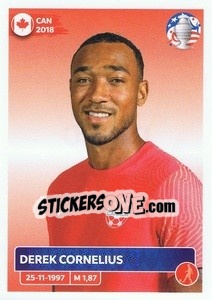 Sticker Derek Cornelius - CONMEBOL Copa América 2024. US Edition n. CAN10 - Panini