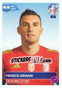 Sticker Franco Armani - CONMEBOL Copa América 2024. US Edition - Panini