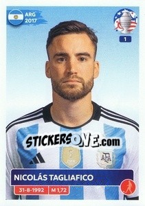 Sticker Nicolás Tagliafico - CONMEBOL Copa América 2024. US Edition n. ARG11 - Panini