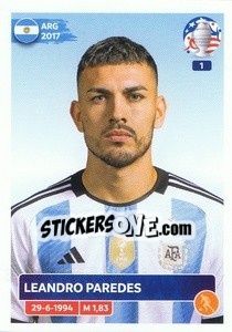 Sticker Leandro Paredes - CONMEBOL Copa América 2024. US Edition - Panini