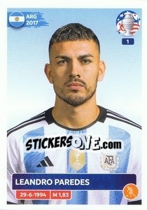 Sticker Leandro Paredes - CONMEBOL Copa América 2024. US Edition n. ARG13 - Panini