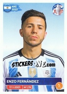 Sticker Enzo Fernández - CONMEBOL Copa América 2024. US Edition n. ARG15 - Panini