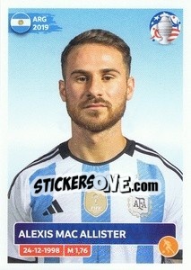 Sticker Alexis Mac Allister - CONMEBOL Copa América 2024. US Edition n. ARG16 - Panini