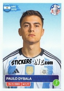 Sticker Paulo Dybala - CONMEBOL Copa América 2024. US Edition n. ARG17 - Panini